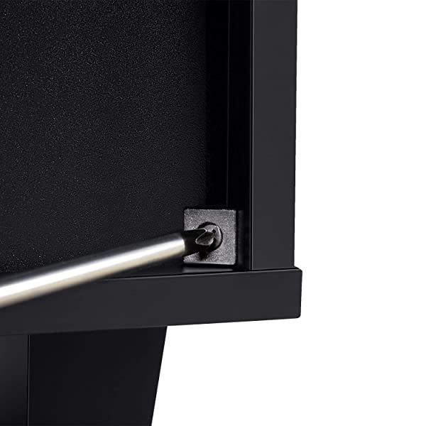 Yaheetech Shoe Cabinet Bathroom Storage Cabinet with 1 Drawer & Adjustable Shelf, Shoe Rack Pinter Stand for Home Office, Black