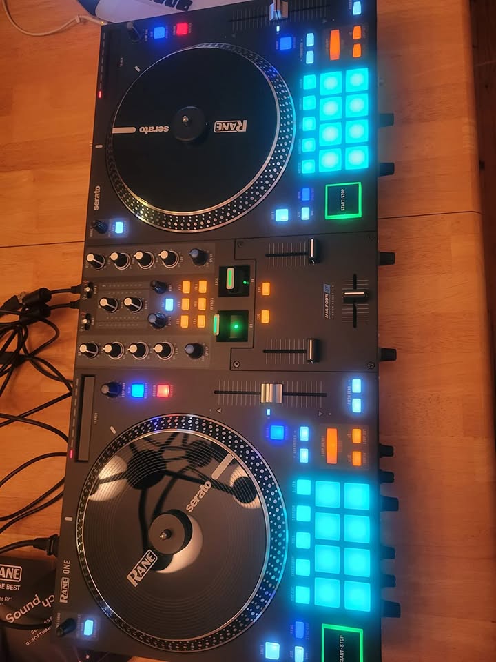 RANE ONE - Complete DJ Set and DJ Controller for Serato DJ with Integrated DJ Mixer, Motorized