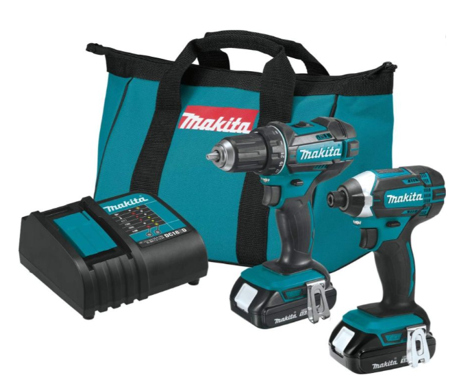 Makita CT225SYX 18V LXT® Lithium-Ion Compact Cordless 2-Pc. Combo Kit (1.5Ah)