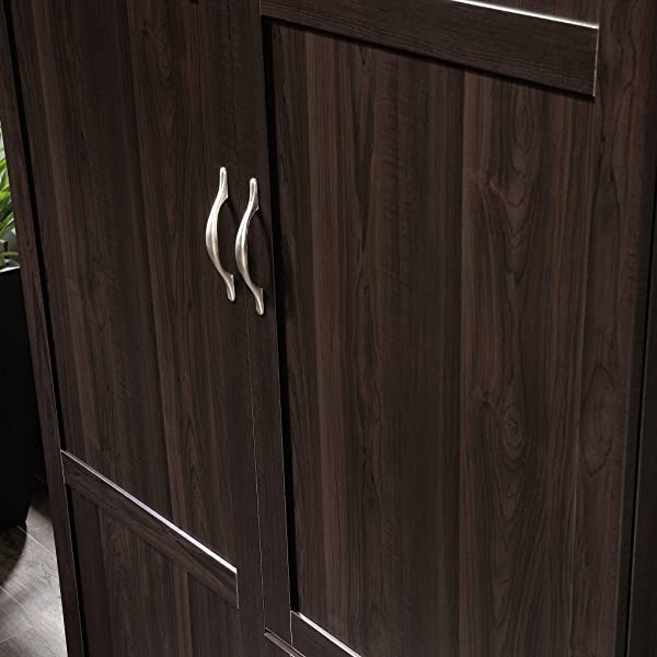 Sauder Large Storage Cabinet, Cinnamon Cherry Finish Cinnamon Cherry Cabinet