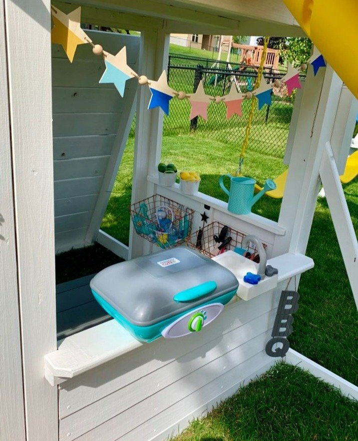 Stilt house children's slide complete set free shipping