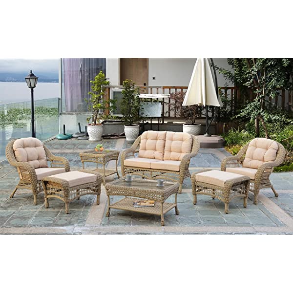 W Unlimited Saturn Collection Outdoor Garden Patio Chair Light Brown 1 Chair