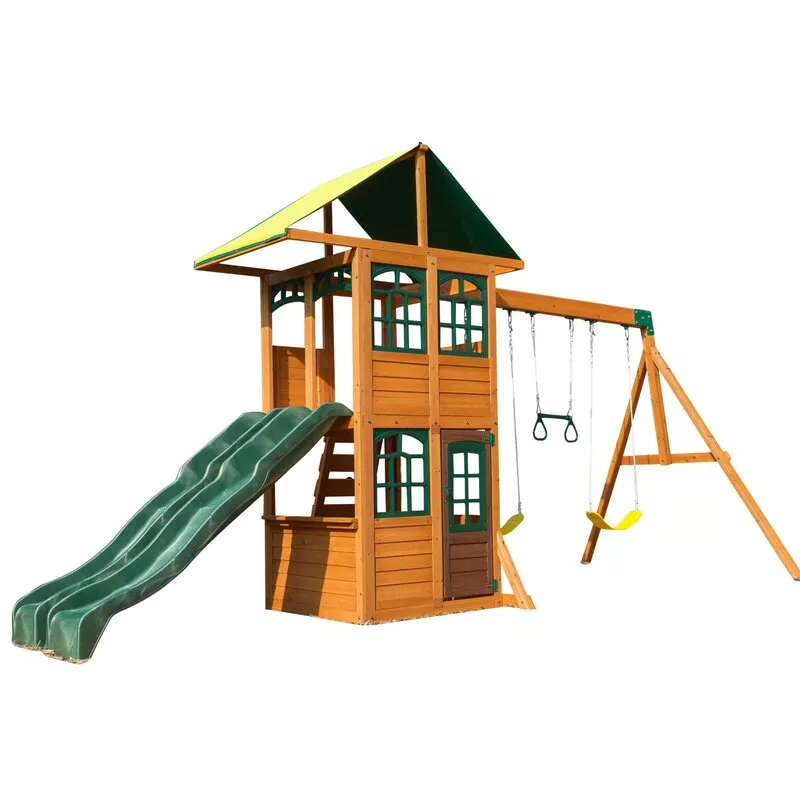 TREASURE COVE WOODEN SWING SET
