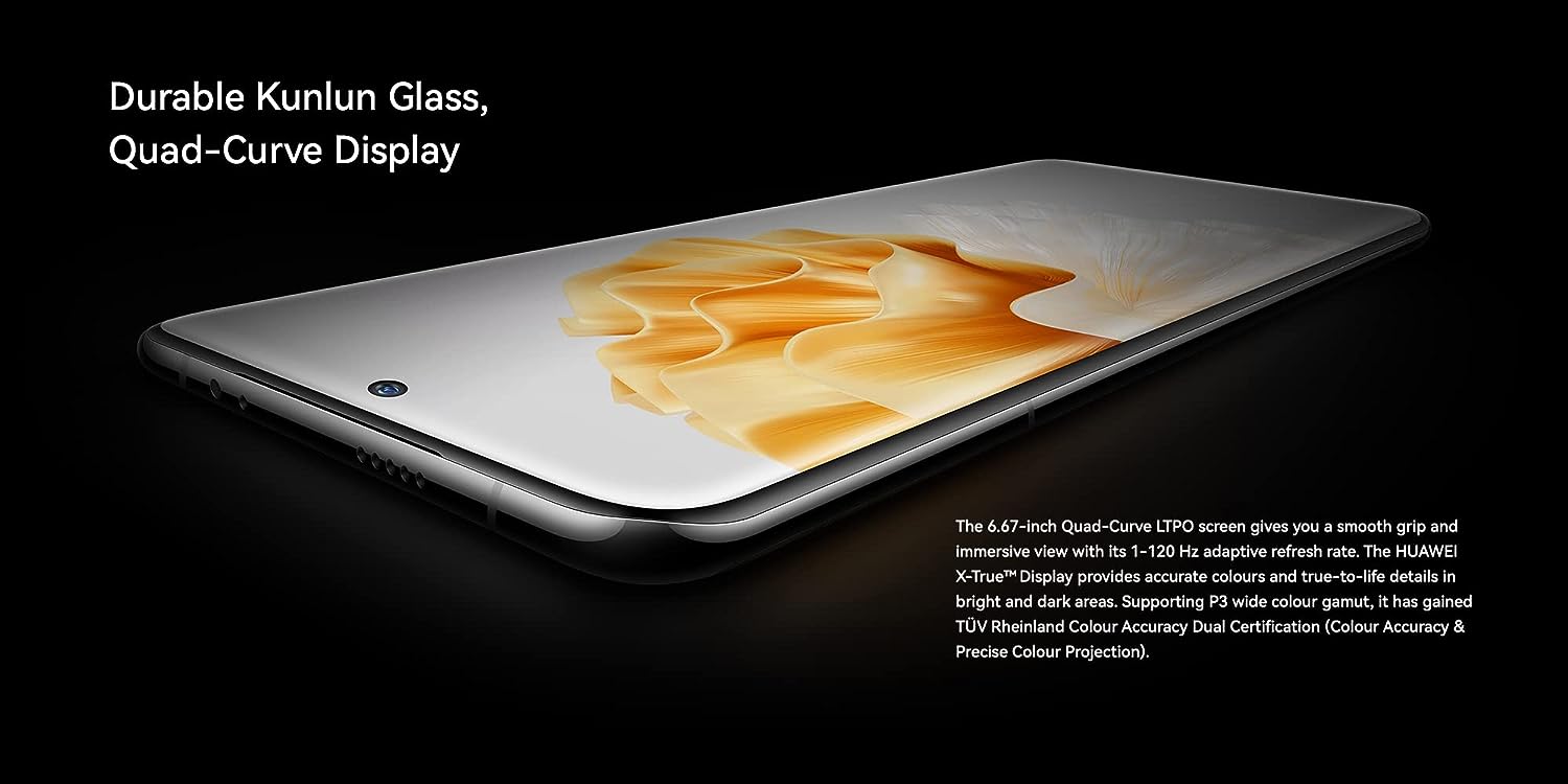 HUAWEI P60 Pro (Black) Dual SIM 256GB + 8GB RAM Factory Unlocked EMUI OS Smart Phone