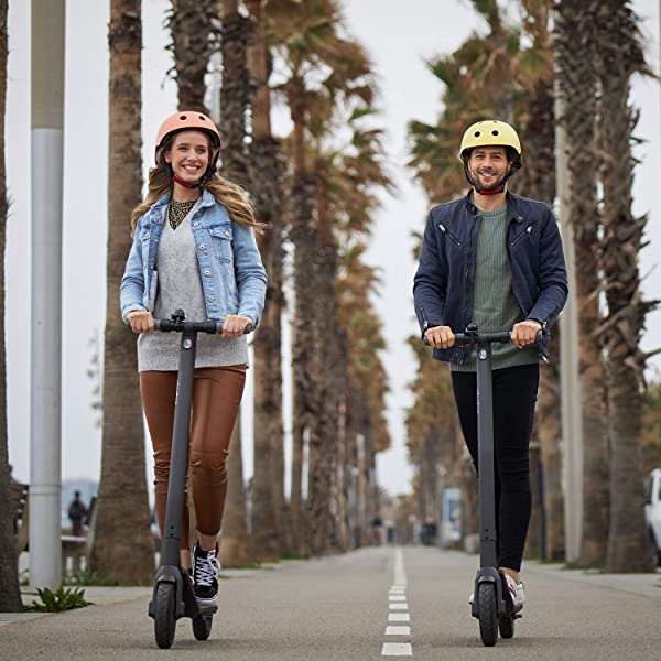 Segway Ninebot E22 E45 Electric Kick Scooter, Upgraded Motor Power, 9-inch Dual Density Tires, Lightweight and Foldable
