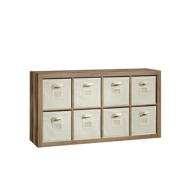 【Furniture】【BS】 Modern 8-Cube Bookcase Organiser Storage Cabinet - Lintel Oak