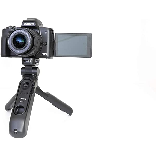 Canon EOS M50 Mark II Content Creator Kit, Mirrorless 4K Vlogging Camera Kit Includes EF-M 15-45mm Lens, Tripod Grip, Stereo Microphone