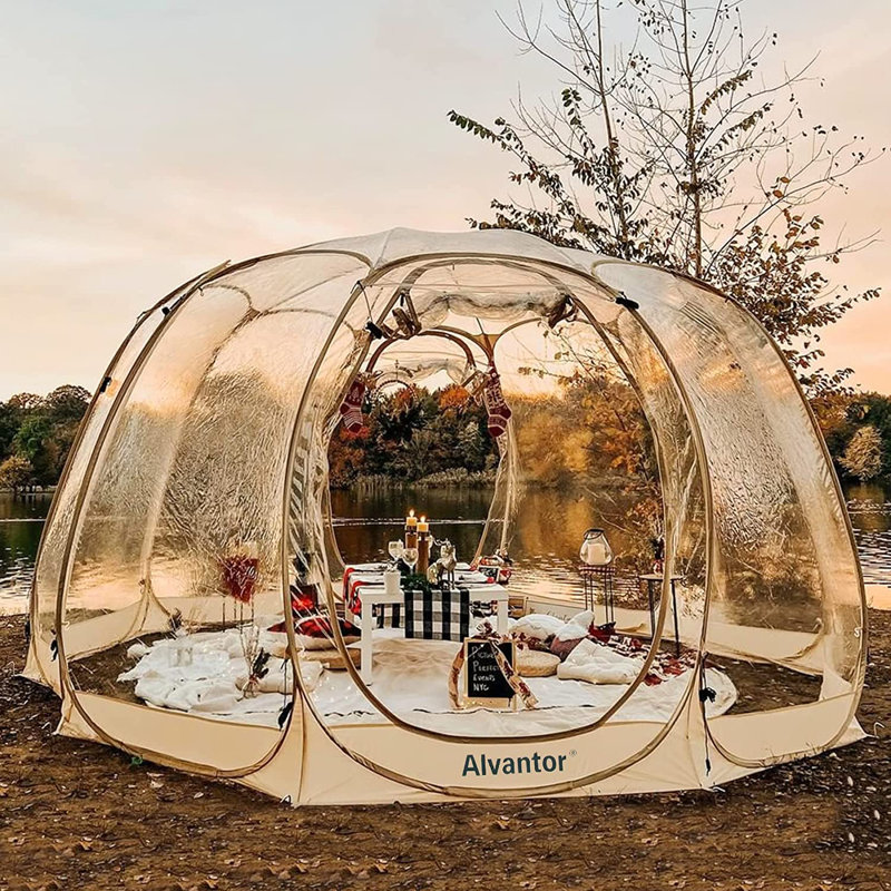 Bubble 15 Ft. W x 15 Ft. D Fiberglass Patio Gazebo
