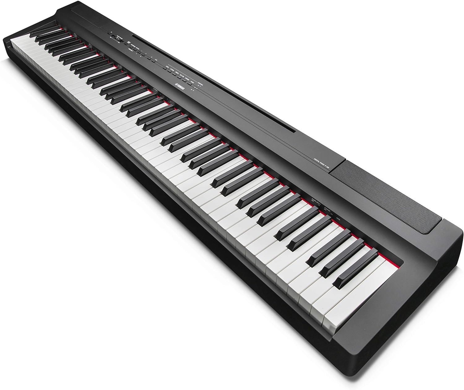 YAMAHA P125 88-Key Weighted Action Digital Piano with Power Supply and Sustain Pedal