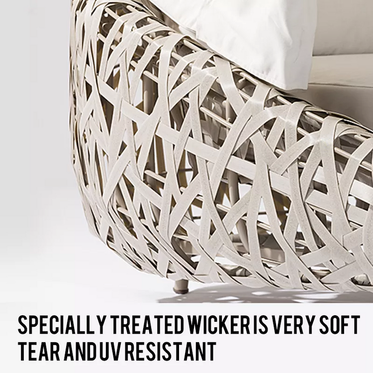 Couture Jardin Curl Rattan Sofa Sets Outdoor Garden Furniture Sofa