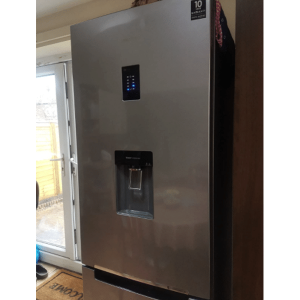 Refrigerator Freezer (Freestanding, Graphite, Metal, Upright, LED, Glass, 308L) - A+