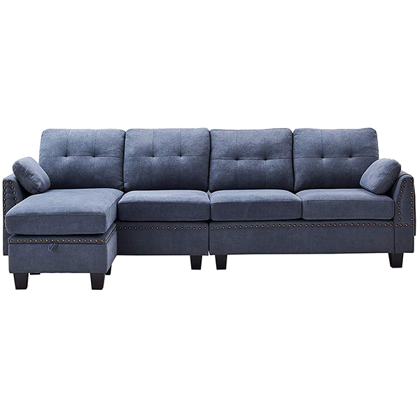 HONBAY Reversible Sectional Sofa Couch L-Shape Sofa