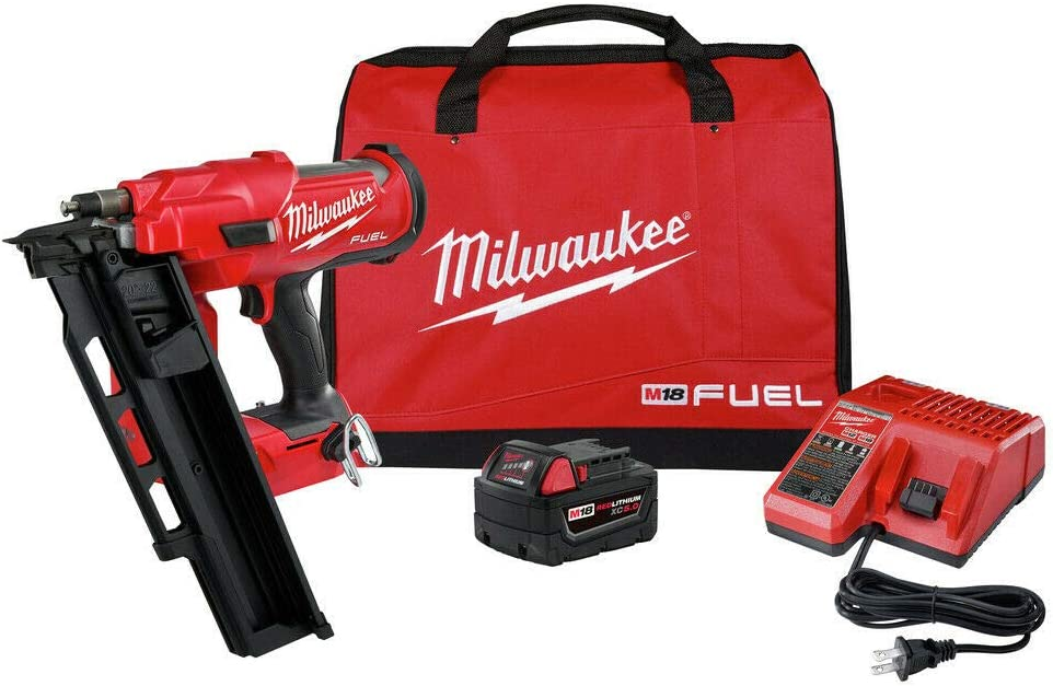 Milwauke M18 FUEL 21-Degree Framing Nailer Kit (5 Ah) 2744-21
