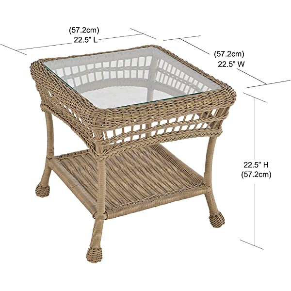 W Unlimited Saturn Collection Outdoor Garden Patio Chair Light Brown 1 Chair