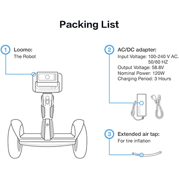 Segway Ninebot LOOMO Advanced Personal Robot and Personal Transporter, Black