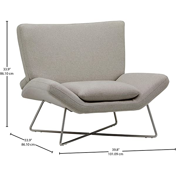 Amazon Brand – Rivet Farr Lotus Accent Chair, 39.8