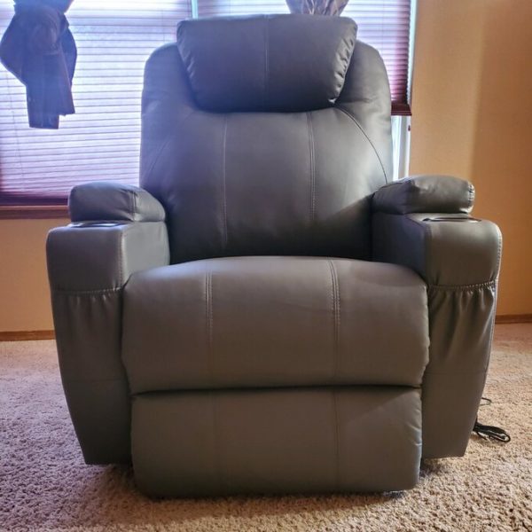 Low price sale imitation leather electric recliner heated massage chair
