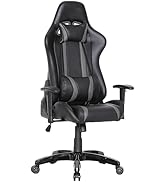 EVRE Gaming Chair for Racing Office Computer Desk with Swivel Recliner, Leather Chair With Adjust...
