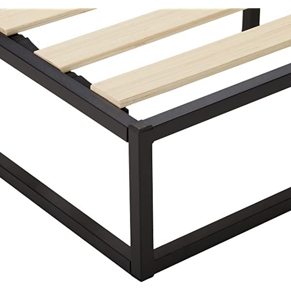 ZINUS Joseph Metal Platforma Bed Frame / Mattress Foundation / Wood Slat Support / No Box Spring Needed / Sturdy Steel Structure, Queen Queen 14 Inch