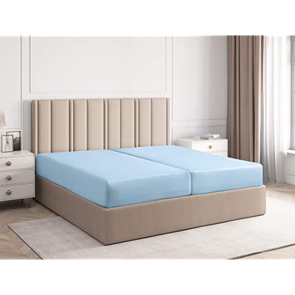 Queen Fitted Sheet - Single Fitted Deep Pocket Sheet - Fits Mattress Perfectly - Soft Wrinkle Free Sheet - 1 Fitted Sheet Only – Light Pink Queen Light Pink