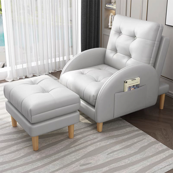 【Furniture】Brand new balcony small apartment multifunctional recliner dual-purpose sofa chair