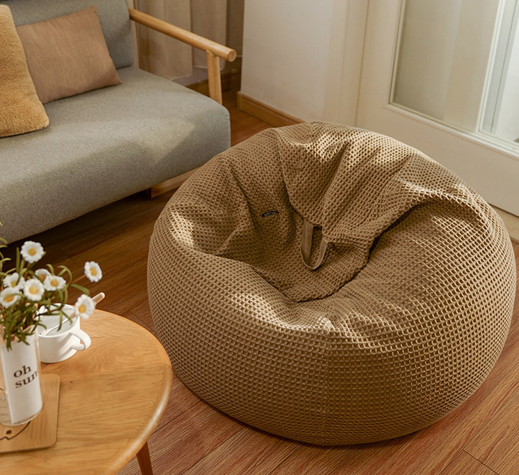 MRLAZY lazy firstsen waffle Nordic bean bag lazy sofa single small sofa chair bedroom balcony recliner seat