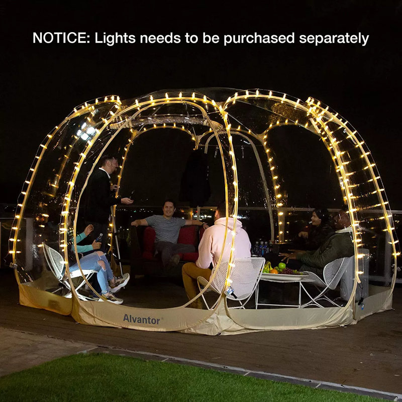 Bubble 15 Ft. W x 15 Ft. D Fiberglass Patio Gazebo
