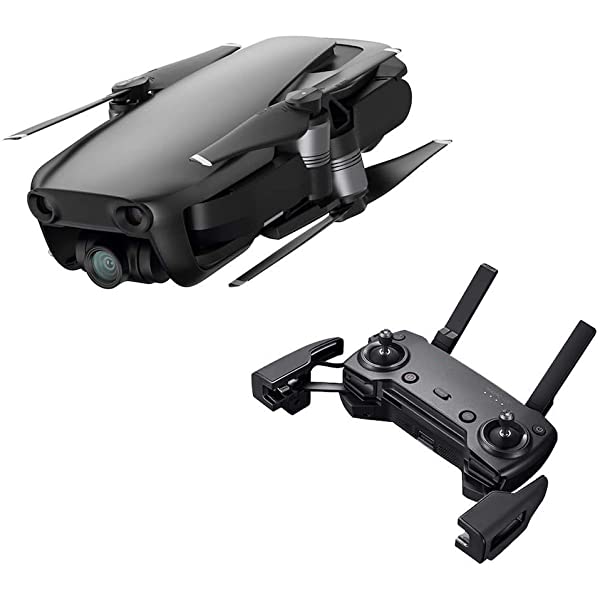 DJI Mavic Air Quadcopter with Remote Controller - Onyx Black Black Base