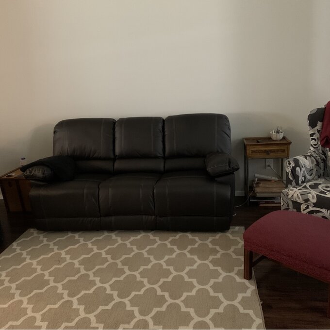 【Furniture】Edgar 81'' Vegan Leather Sofa